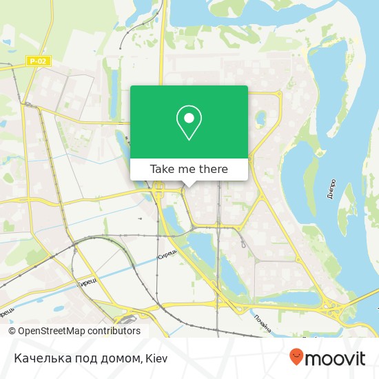 Качелька под домом map