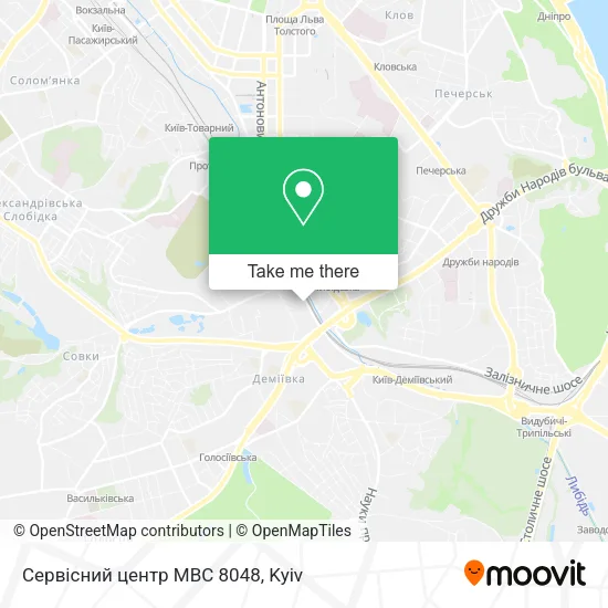 Карта Сервісний центр МВС 8048