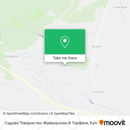 Садове Товариство Жайворонок В Торфяне map