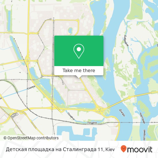 Детская площадка на Сталинграда 11 map