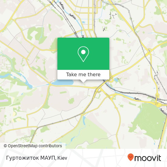 Гуртожиток МАУП map