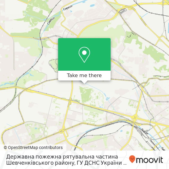 Державна пожежна рятувальна частина Шевченківського району, ГУ ДСНС України у м. Києві map