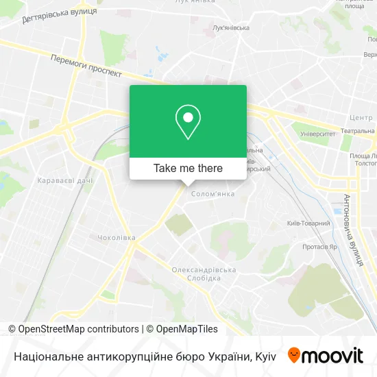 Карта Національне антикорупційне бюро України