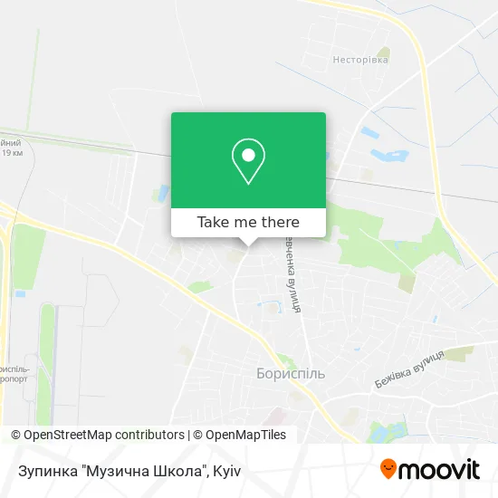 Карта Зупинка "Музична Школа"
