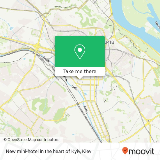 New mini-hotel in the heart of Kyiv map