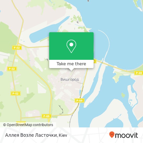 Аллея Возле Ласточки map