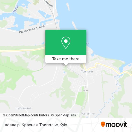 возле р. Красная, Триполье map