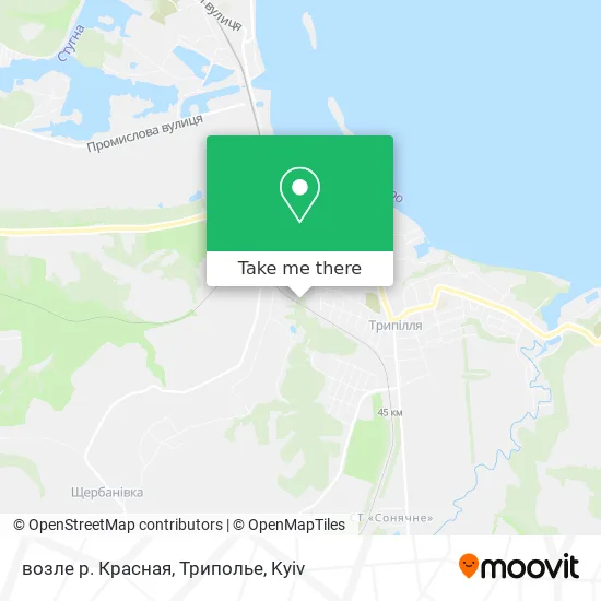 возле р. Красная, Триполье map