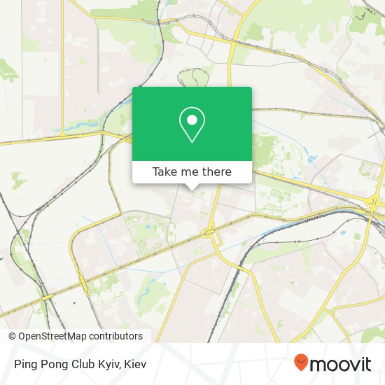 Ping Pong Club Kyiv map