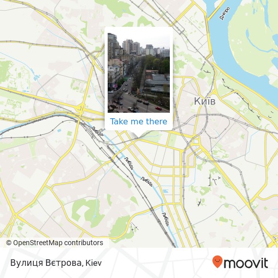 Вулиця Вєтрова map