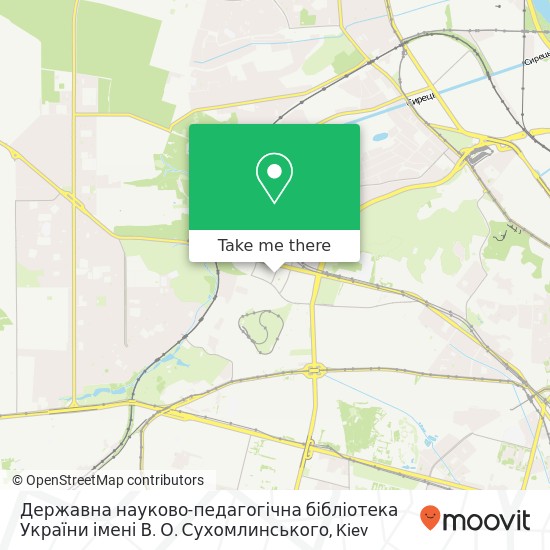 Карта Державна науково-педагогічна бібліотека України імені В. О. Сухомлинського