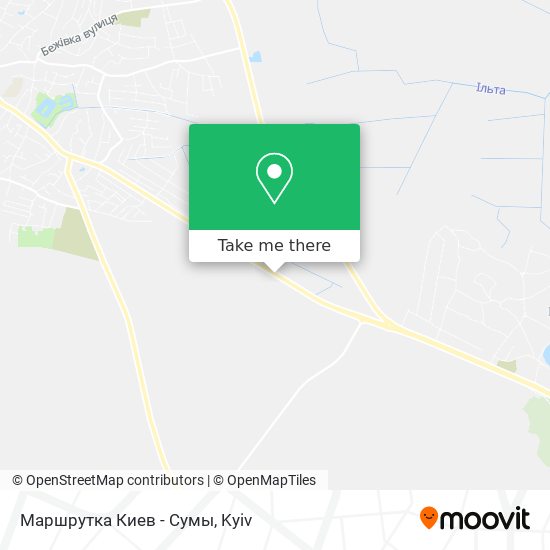 Маршрутка Киев - Сумы map