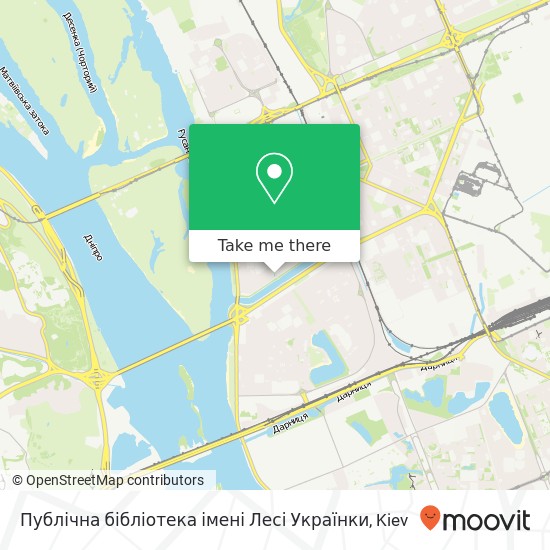 Публічна бібліотека імені Лесі Українки map