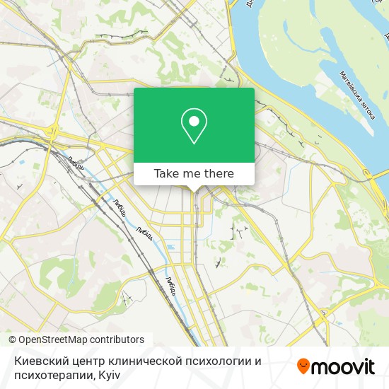 Киевский центр клинической психологии и психотерапии map