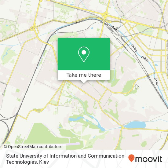 State University of Information and Communication Technologies map