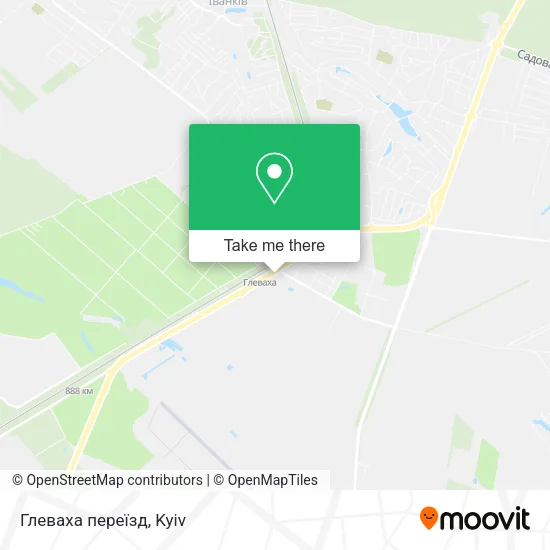 Карта Глеваха переїзд