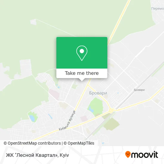 Карта ЖК "Лесной Квартал»
