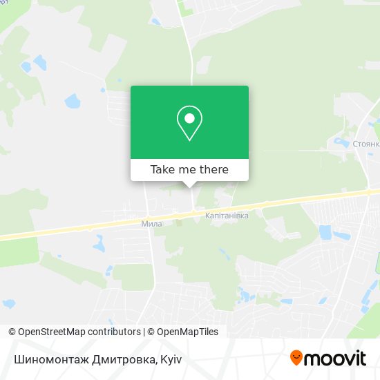 Карта Шиномонтаж Дмитровка