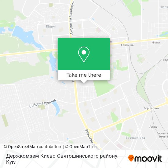 Держкомзем Києво-Святошинського району map