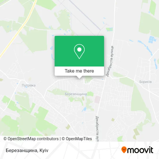 Карта Березанщина