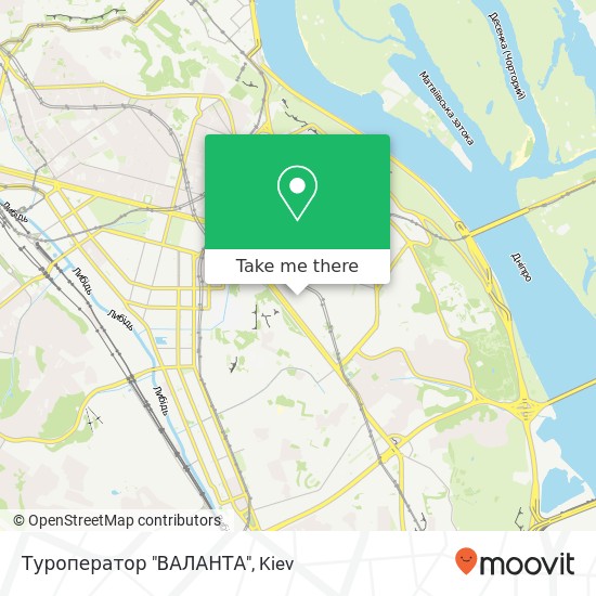Карта Туроператор "ВАЛАНТА"