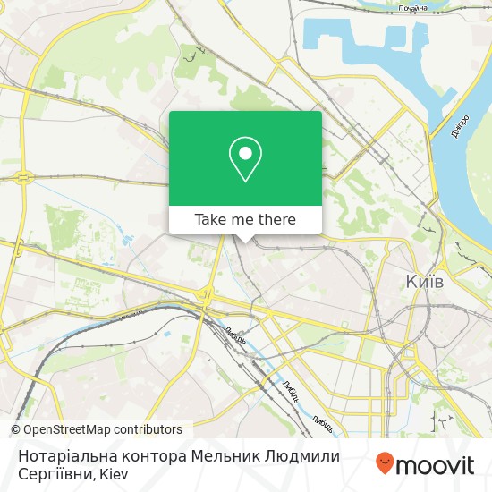 Нотаріальна контора Мельник Людмили Сергіївни map