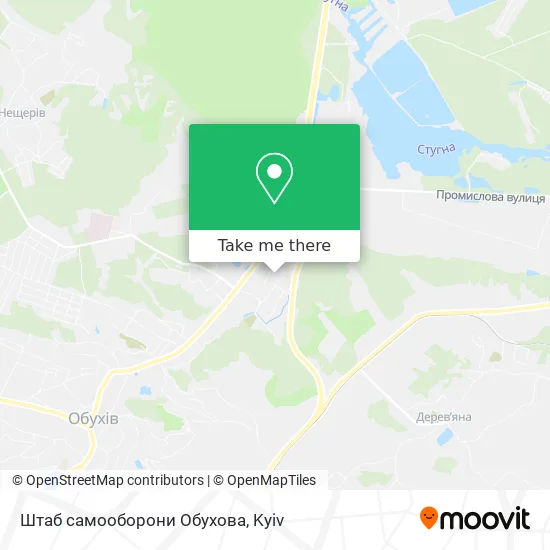 Штаб самооборони Обухова map