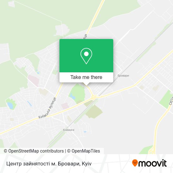 Карта Центр зайнятості м. Бровари