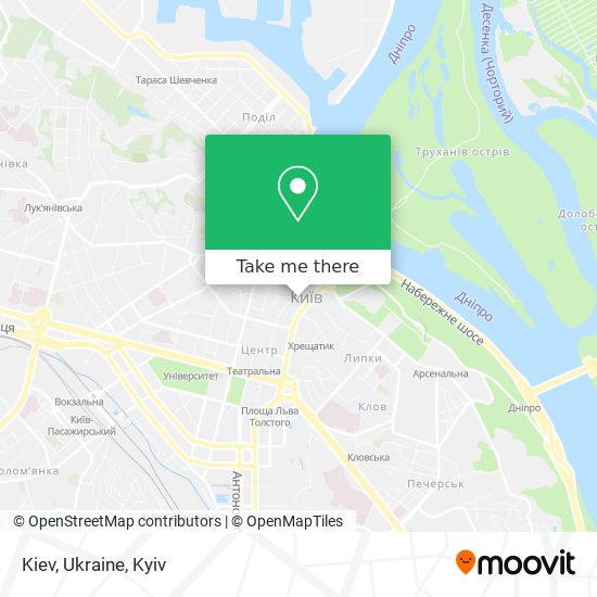 Kiev, Ukraine map