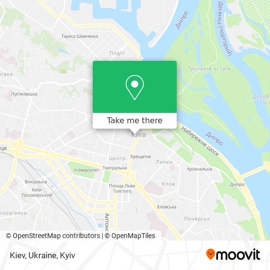 Карта Kiev, Ukraine