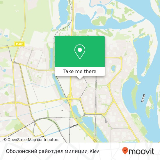 Оболонский райотдел милиции map