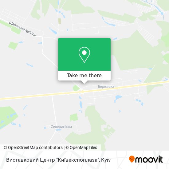 Карта Виставковий Центр "Київекспоплаза"