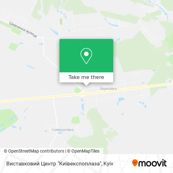 Карта Виставковий Центр "Київекспоплаза"
