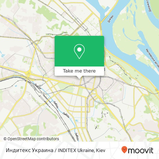 Карта Индитекс Украина / INDITEX Ukraine