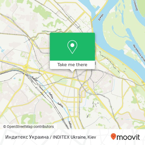 Индитекс Украина / INDITEX Ukraine map