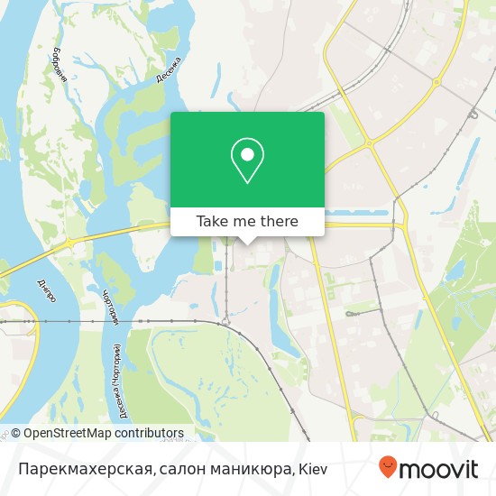 Карта Парекмахерская, салон маникюра