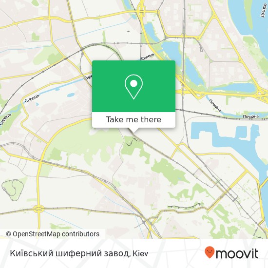Карта Київський шиферний завод