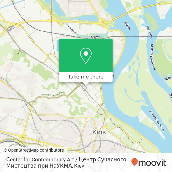 Сenter for Contemporary Art / Центр Сучасного Мистецтва при НаУКМА map