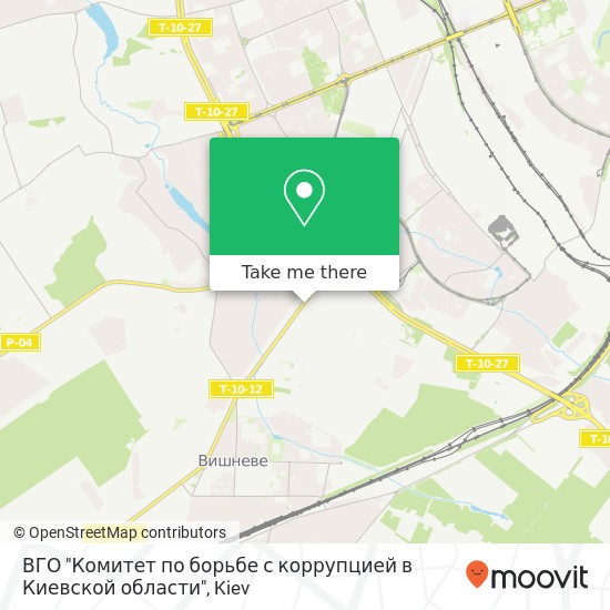 ВГО "Комитет по борьбе с коррупцией в Киевской области" map