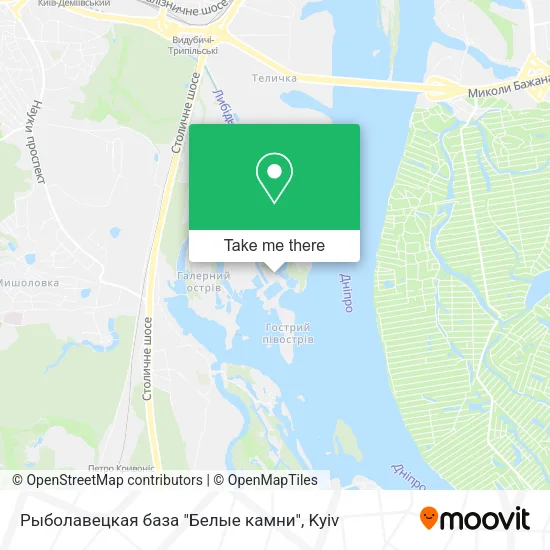 Карта Рыболавецкая база "Белые камни"