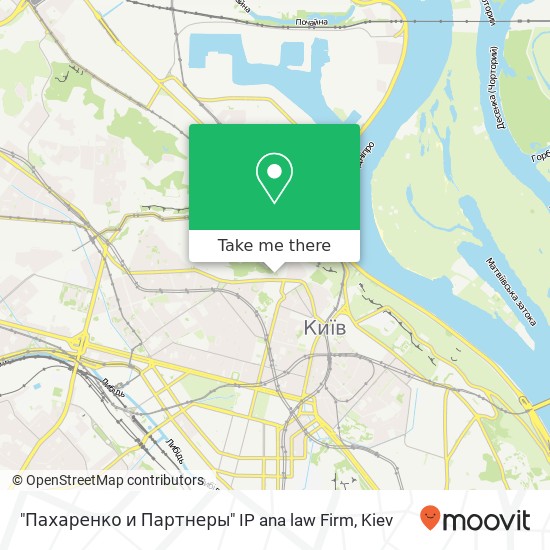 "Пахаренко и Партнеры" IP ana law Firm map