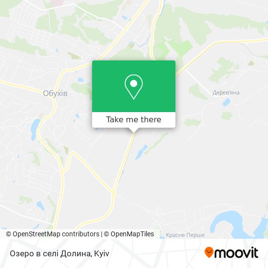 Озеро в селі Долина map