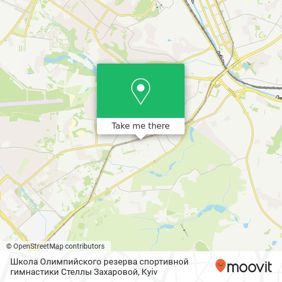 Школа Олимпийского резерва спортивной гимнастики Стеллы Захаровой map