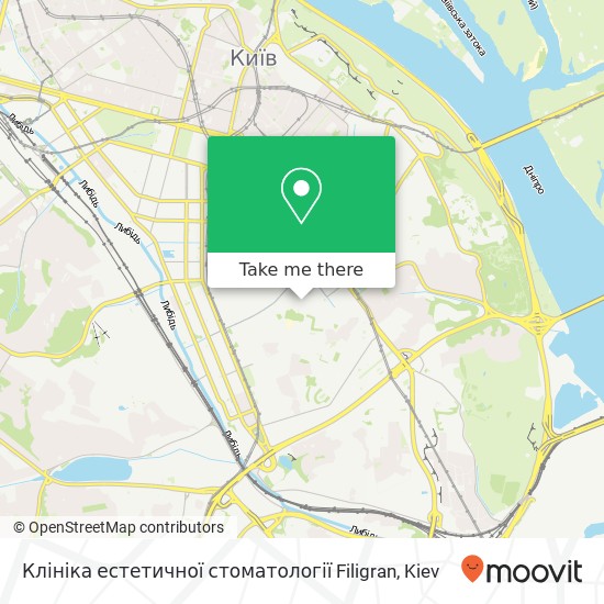 Клініка естетичної стоматології Filigran map