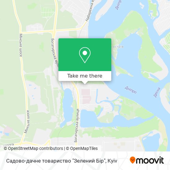 Садово-дачне товариство "Зелений Бір" map
