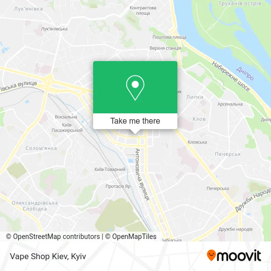Карта Vape Shop Kiev