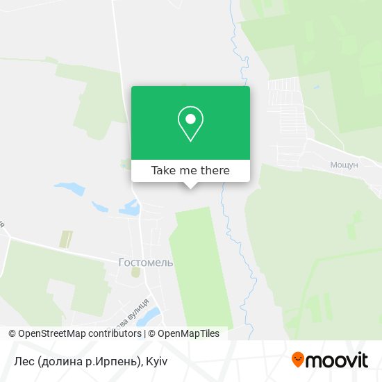 Лес (долина р.Ирпень) map