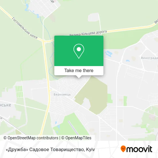 Карта «Дружба» Садовое Товарищество