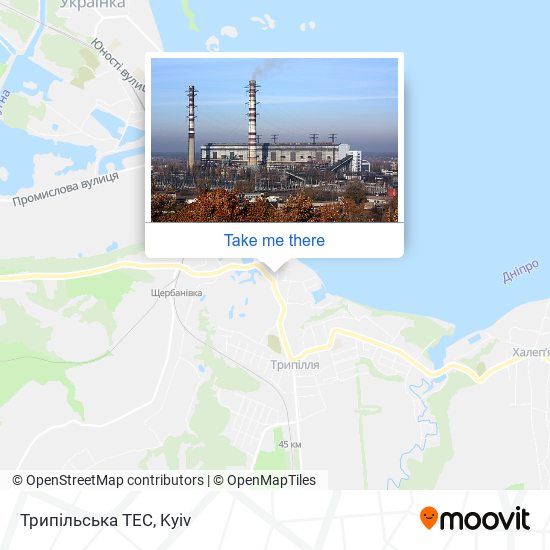 Трипільська ТЕС map