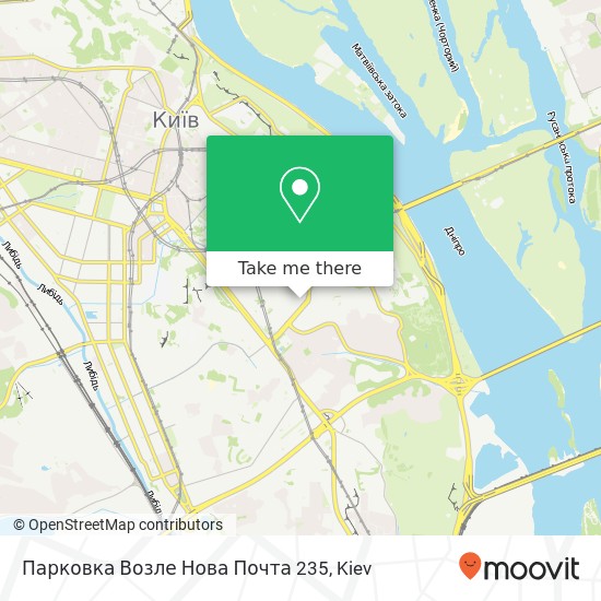 Парковка Возле Нова Почта 235 map